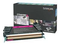 Lexmark Rückgabe Tonerkassette C736 X736 X738 Original Magenta 10000 Seiten C736H1MG