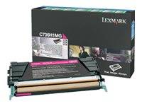 Lexmark Rückgabe Tonerkassette C736 X736 X738 Original Magenta 10000 Seiten C736H1MG