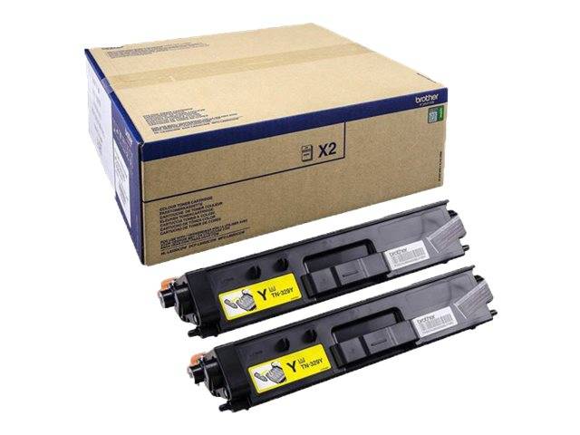 Brother TN329Y - 2er-Pack - Gelb - Original - Tonerpatrone