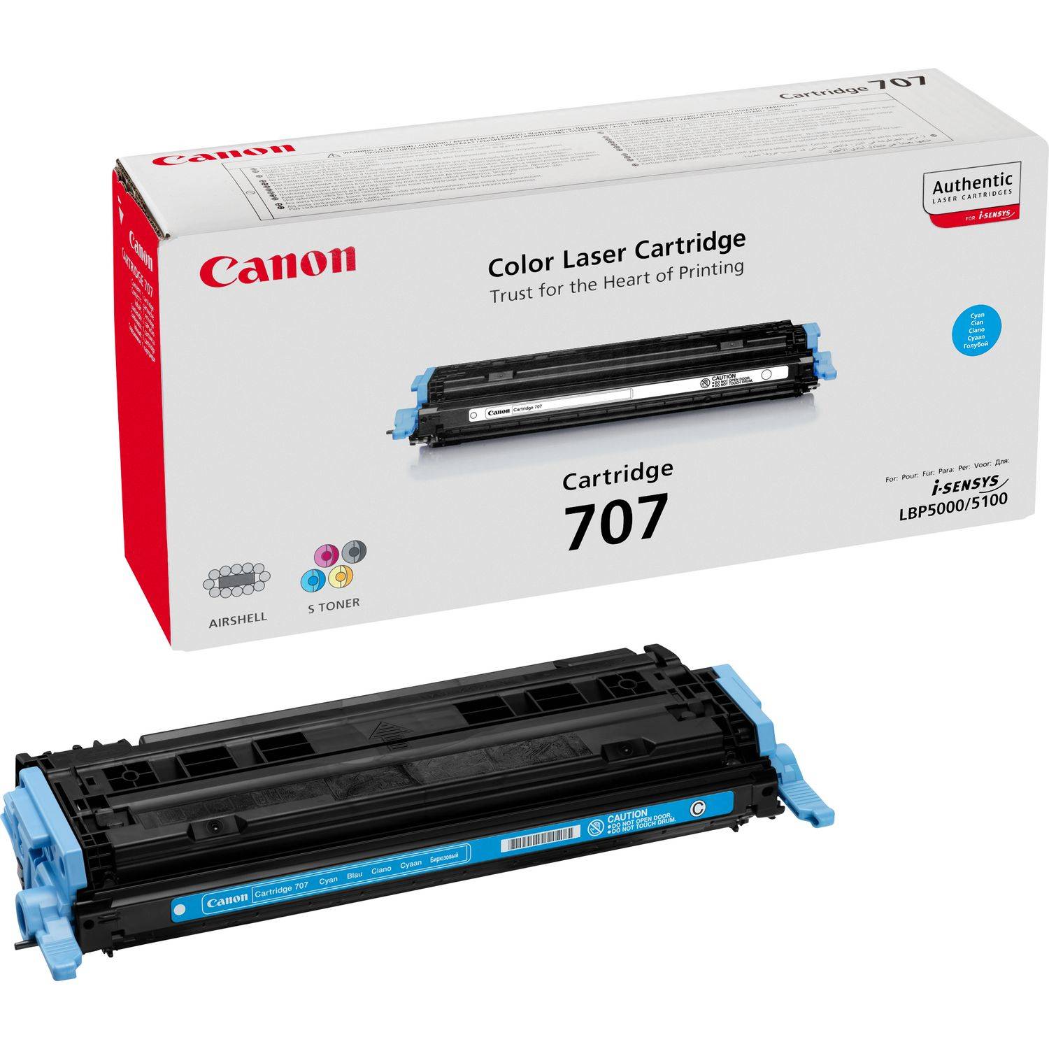 Canon Toner 707 C Original Cyan 2000 Seiten 9423A004