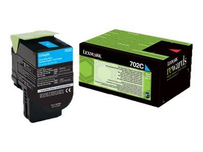 Lexmark Tonerkassette 702C CS310 CS410 CS510 Original Cyan 1000 Seiten 70C20C0