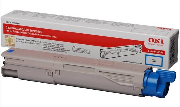 OKI Cyan - Original - Tonerpatrone - für C3300n - 3400n - 3450n