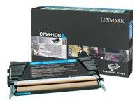 Lexmark Rückgabe Tonerkassette C736 X736 X738 Original Cyan 10000 Seiten C736H1CG
