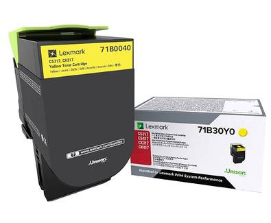 Lexmark Tonerkassette CS317 CX317 Original Gelb 2300 Seiten 71B0040