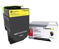 Lexmark Toner CS317 CX317 Original Gelb 2300 Seiten 71B0040