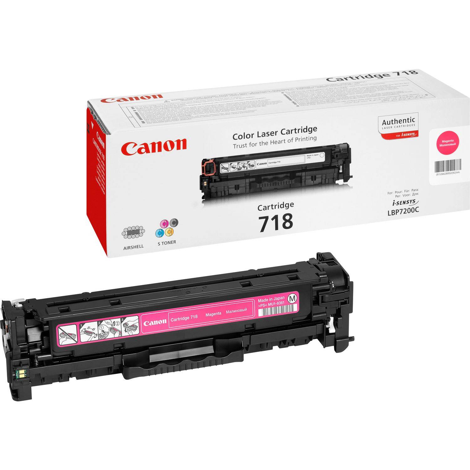 Canon Toner 718M Original Magenta 2900 Seiten 2660B002