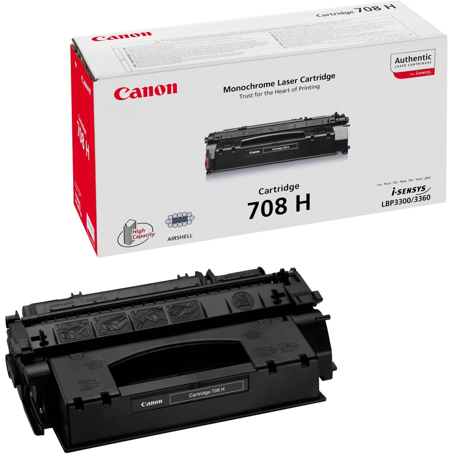 Canon Toner 708H Original Schwarz 6000 Seiten 0917B002