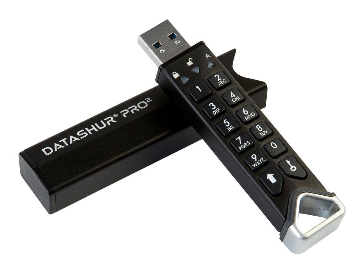 iStorage datAshur Pro2 USB-Stick 8 GB Schwarz IS-FL-DP2-256-8 USB-A (USB 3.2 Gen 1)