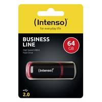 Intenso Business Line USB-Stick 64 GB Schwarz, Rot 3511490 USB 2.0