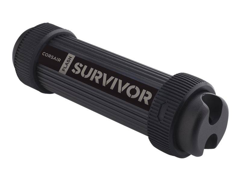Corsair Flash Survivor Stealth - USB-Flash-Laufwerk - 64GB - USB 3.0 - eloxiert