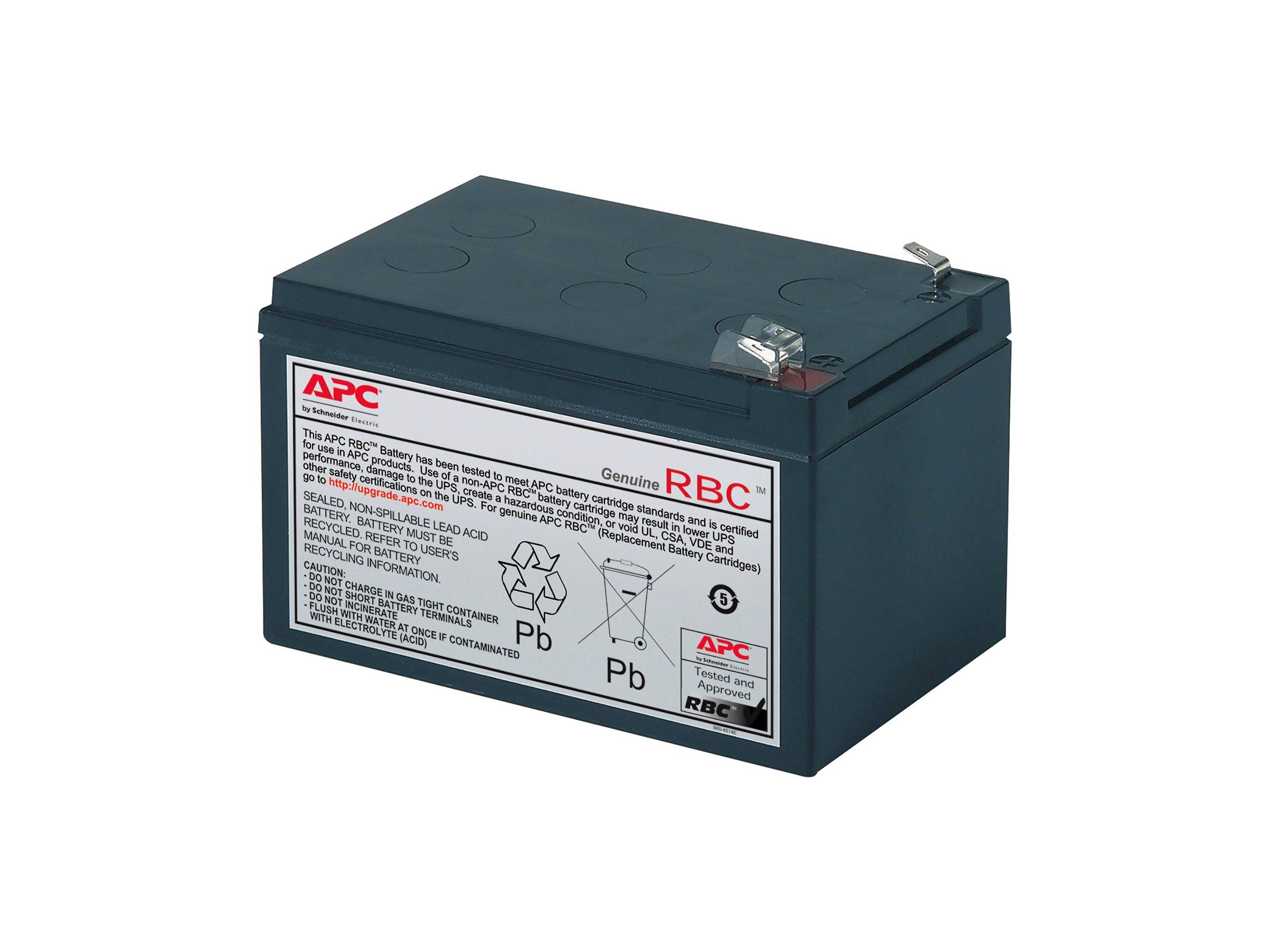 APC Replacement Battery Cartridge #4 - USV-Akku - 1 x Batterie - Bleisäure - Schwarz - für P/N: BE 700 YIN, BE750BB-CN,