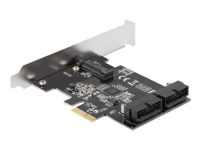 DeLOCK PCI Express Card to 2 x internal USB 3.0 Pin Header - USB-Adapter - PCIe 2.0 - USB 3.0 (intern)