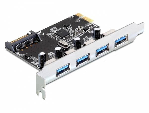 DeLock PCI Express Card > 4 x USB 3.0 - USB-Adapter