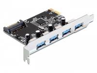 DeLock PCI Express Card > 4 x USB 3.0 - USB-Adapter