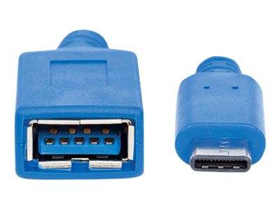 Manhattan USB-C to USB-A Cable, 15cm, Male to Female, 5 Gbps (USB 3.2 Gen1 aka USB 3.0)