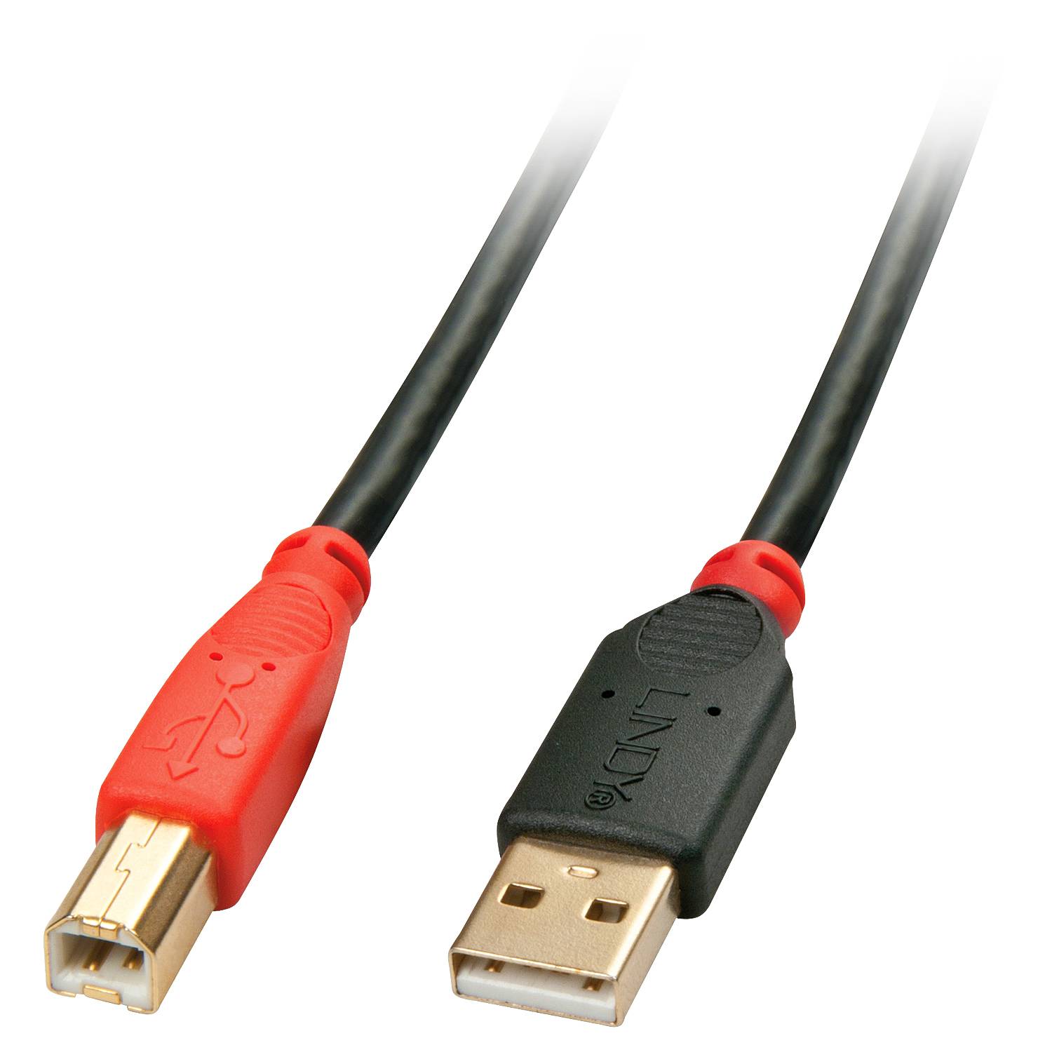LINDY USB-Kabel USB 2.0 USB-A Stecker, USB-A Buchse 10.00 m Schwarz 42761