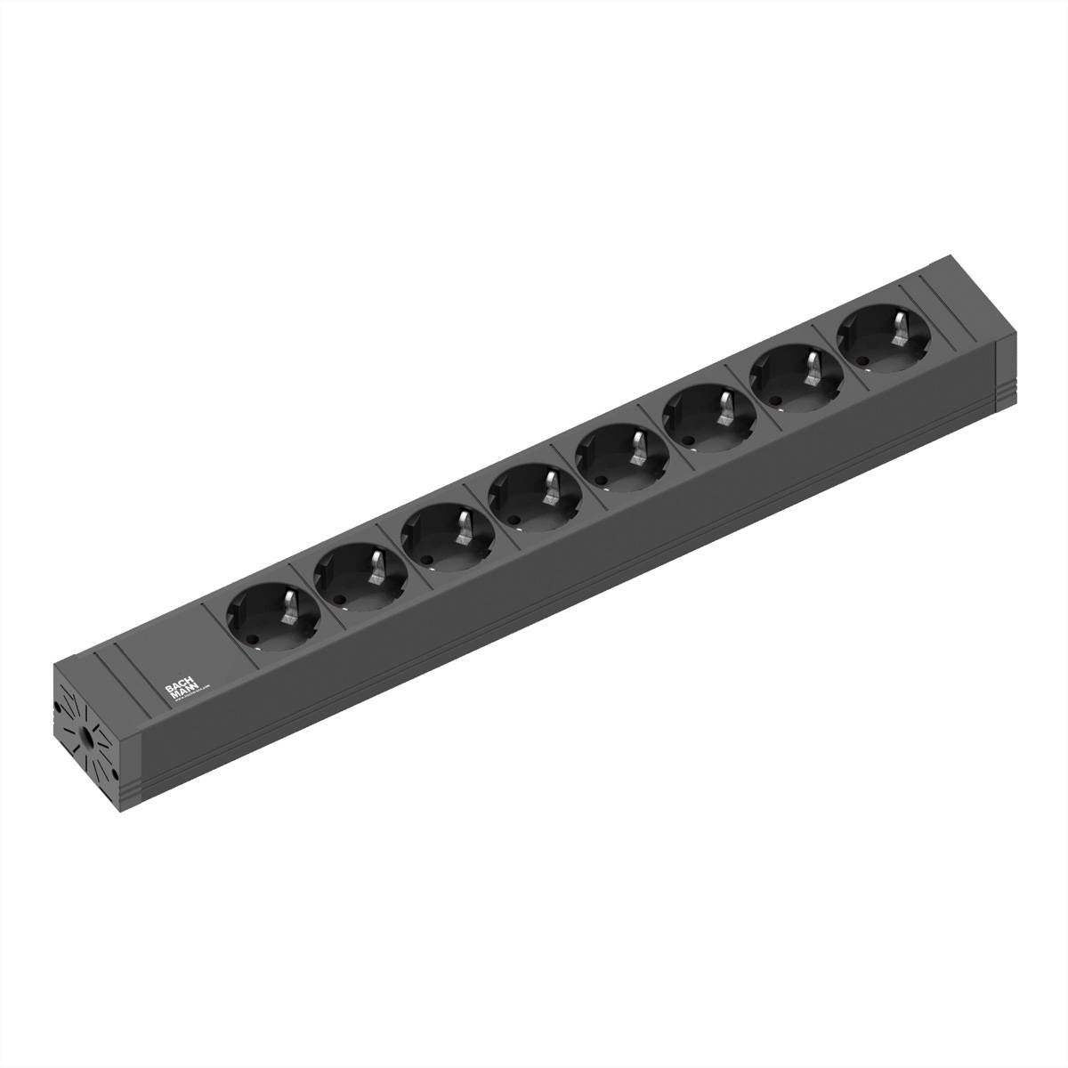 Bachmann 420.0019 Steckdosenleiste Schwarz Schutzkontakt 1 St.