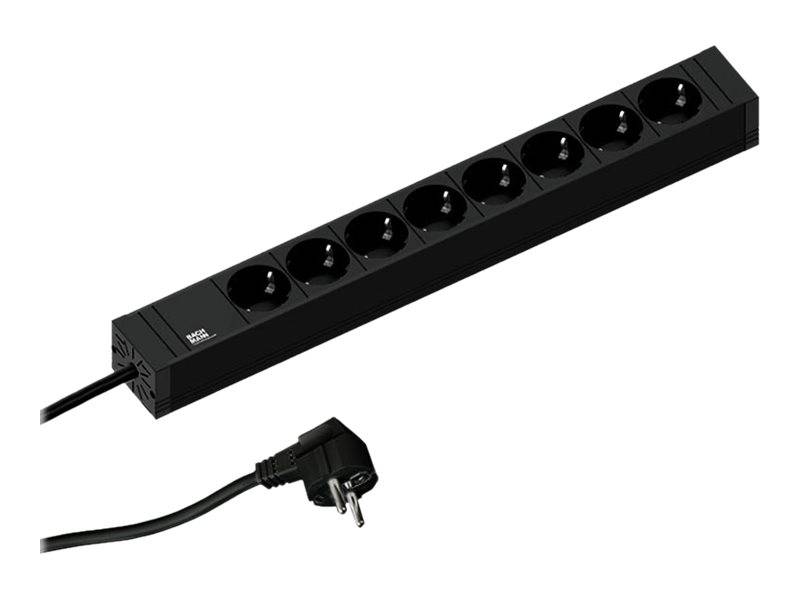 Bachmann 420.0019 Steckdosenleiste Schwarz Schutzkontakt 1 St.