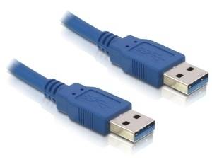 Delock USB-Kabel USB 3.2 Gen1 (USB 3.0 / USB 3.1 Gen1) USB-A Stecker, USB-A Stecker 5.00 m Blau vergoldete Steckkontakte 82537