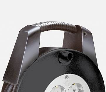 Brennenstuhl 1093200 Kabeltrommel 10.00 m Schwarz Schutzkontakt-Stecker