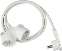 Brennenstuhl 1161820223, 3 m, Type E/F, Type F (CEE 7/4), Kunststoff, Polyvinylchlorid (PVC), Weiß, 2 AC-Ausgänge