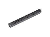 Bachmann 333.506 19 Zoll Netzwerkschrank-Steckdosenleiste 1 HE Schutzkontaktsteckdose Schwarz
