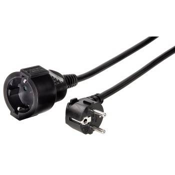 hama 00047870 Schutzkontakt-Verlängerungskabel "Profi", 5 m, Schwarz
