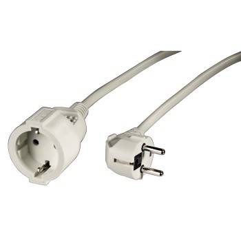 hama 00047865 Schutzkontakt-Verlängerungskabel "Profi", 3 m, Weiß