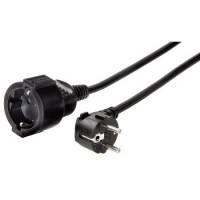 hama 00047871 Schutzkontakt-Verlängerungskabel "Profi", 10 m, Schwarz