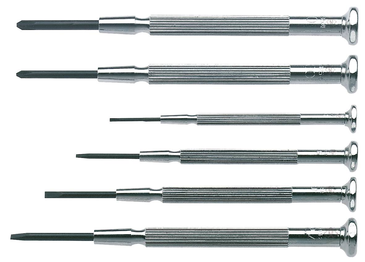 C.K Elektronik- u. Feinmechanik Schraubendreher-Set 6teilig Schlitz, Kreuzschlitz Phillips