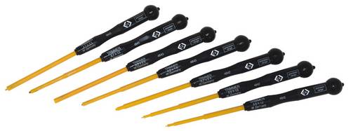 C.K Elektrotechnik und Feinwerktechnik Schraubendreher-Set 7teilig Schlitz
