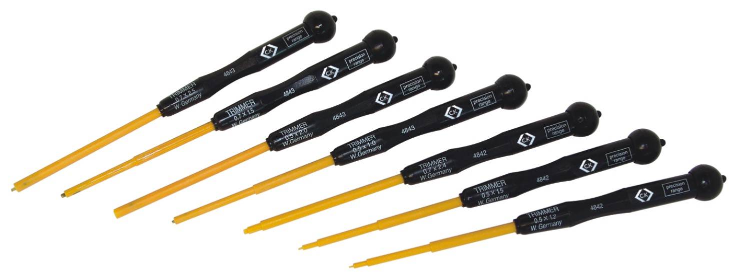 C.K Elektrotechnik und Feinwerktechnik Schraubendreher-Set 7teilig Schlitz