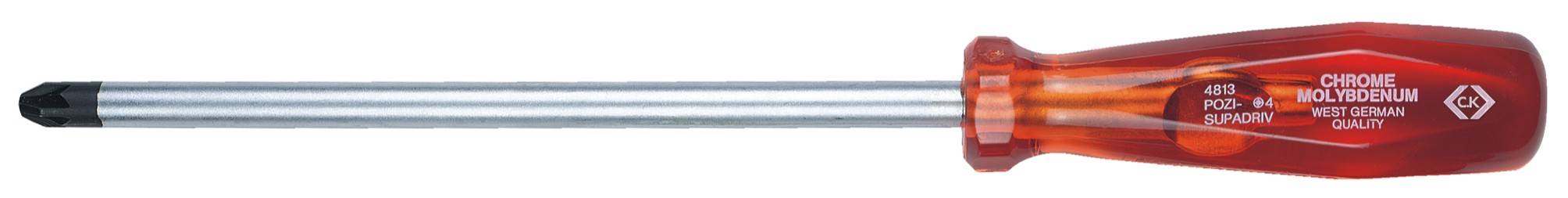 C.K T4813 0 Werkstatt Kreuzschlitz-Schraubendreher PZ 0 Klingenlänge: 60 mm DIN ISO 8764