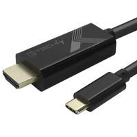 TECHly - Video- / Audio- / Datenkabel - 24 pin USB-C männlich umkehrbar zu HDMI männlich