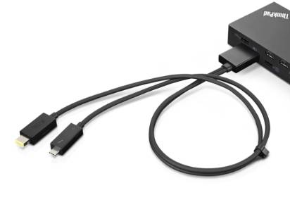 Lenovo USB-Kabel 0.67 m Schwarz 4X90U90616