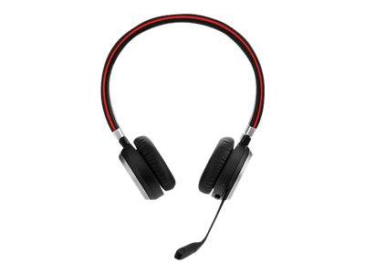 Jabra Evolve 65 MS Telefon On Ear Headset Bluetooth®, kabelgebunden Stereo Schwarz, Silber Noise Cancelling Batterieladeanzeige, Mikrofon-Stummschal