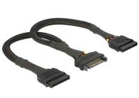 Delock Strom Anschlusskabel 0.25m Schwarz