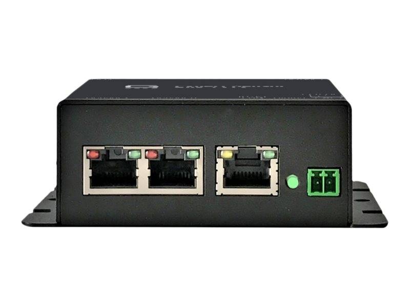 GUDE 721412 Expert LAN-Sensor für Temperatur, Luftfeuchte und I/O-Monitoring, PoE
