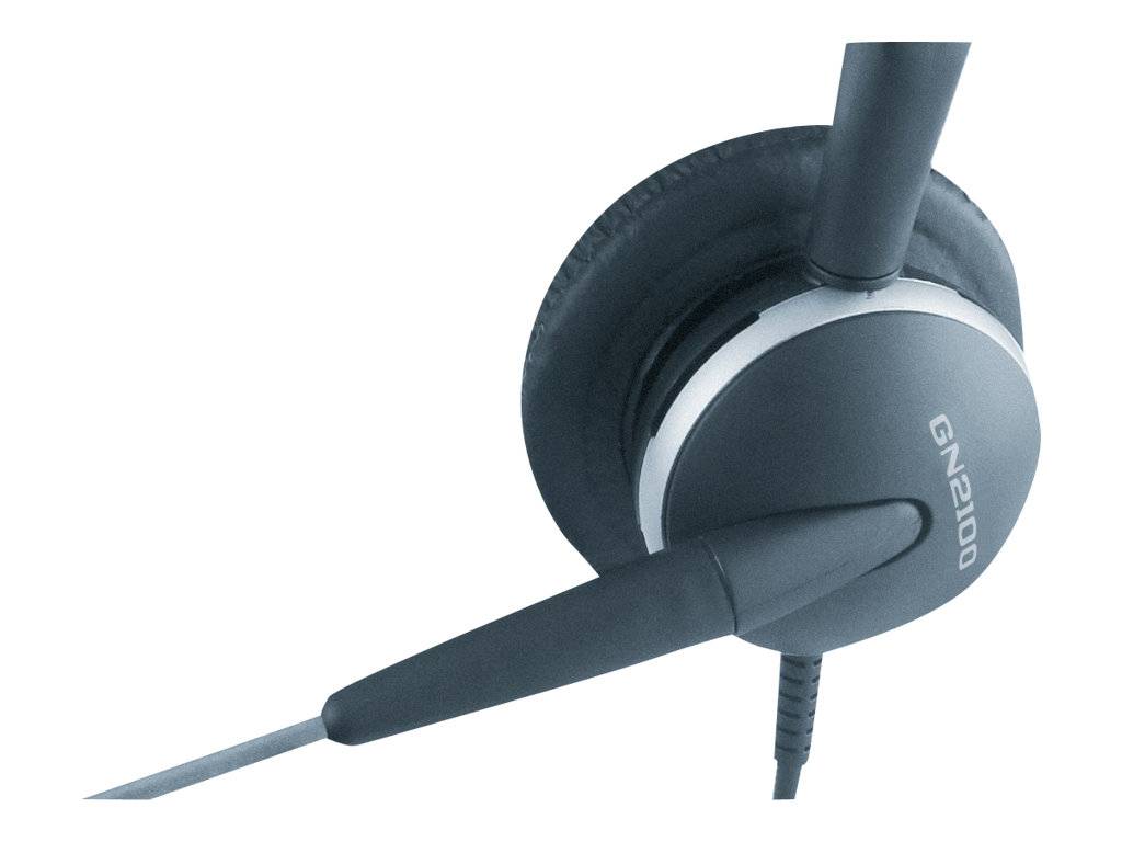 Jabra GN2100 Telefon On Ear Headset kabelgebunden Mono Schwarz, Silber Noise Cancelling