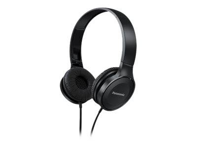 Panasonic RP-HF100ME On Ear Kopfhörer kabelgebunden Schwarz Faltbar, Headset
