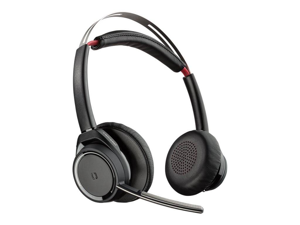 Plantronics UC B825M Telefon On Ear Headset Bluetooth® Stereo Schwarz Noise Cancelling Mikrofon-Stummschaltung