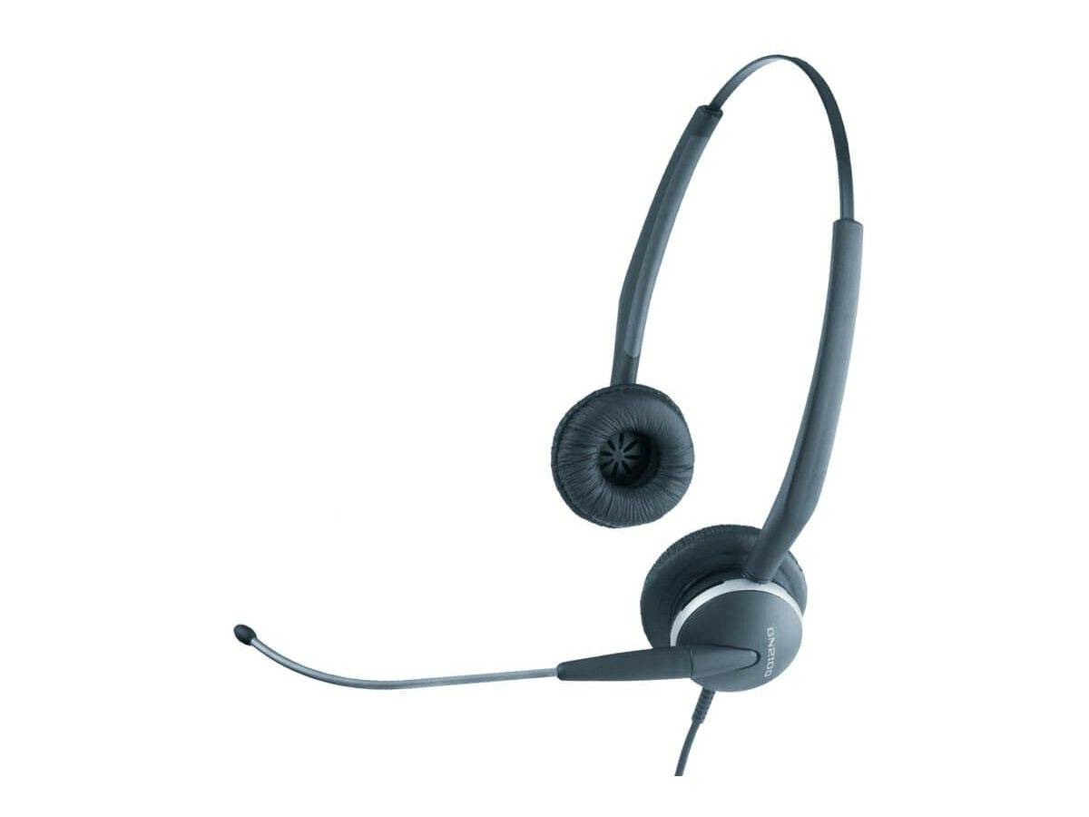 Jabra GN2100 On Ear Headset kabelgebunden Stereo Schwarz Noise Cancelling Telefon