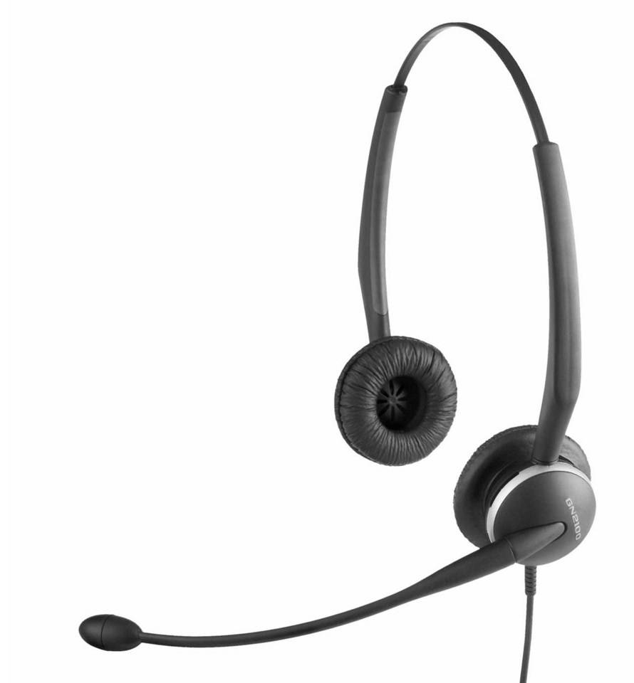 Jabra GN2100 On Ear Headset kabelgebunden Stereo Schwarz Noise Cancelling Telefon