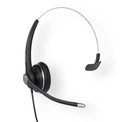 SNOM A100M Mono Telefon On Ear Headset kabelgebunden Mono Noise Cancelling