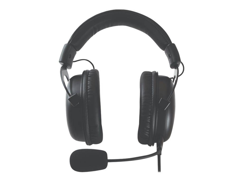 QPAD QH91 Gaming Over Ear Headset kabelgebunden Stereo Schwarz Mikrofon-Stummschaltung