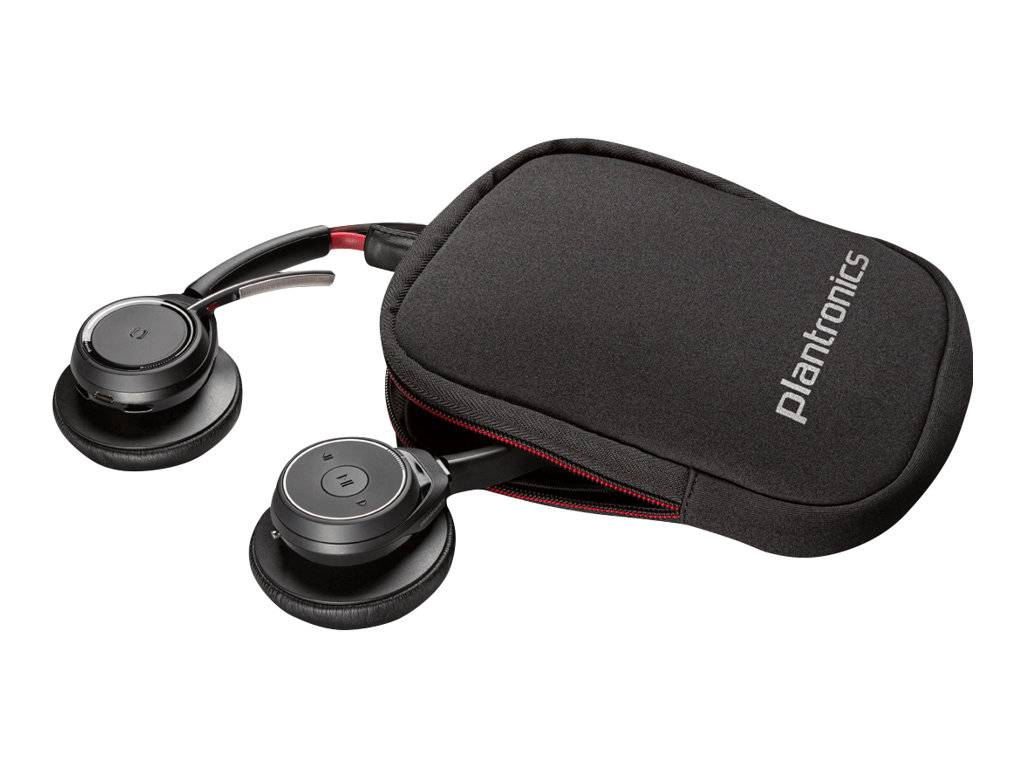 Plantronics UC B825 Telefon On Ear Headset Bluetooth® Stereo Schwarz Noise Cancelling Mikrofon-Stummschaltung