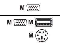 LevelOne ACC-2103 - Tastatur- / Video- / Maus- (KVM-)Kabel - HD-15 (VGA) (M) zu