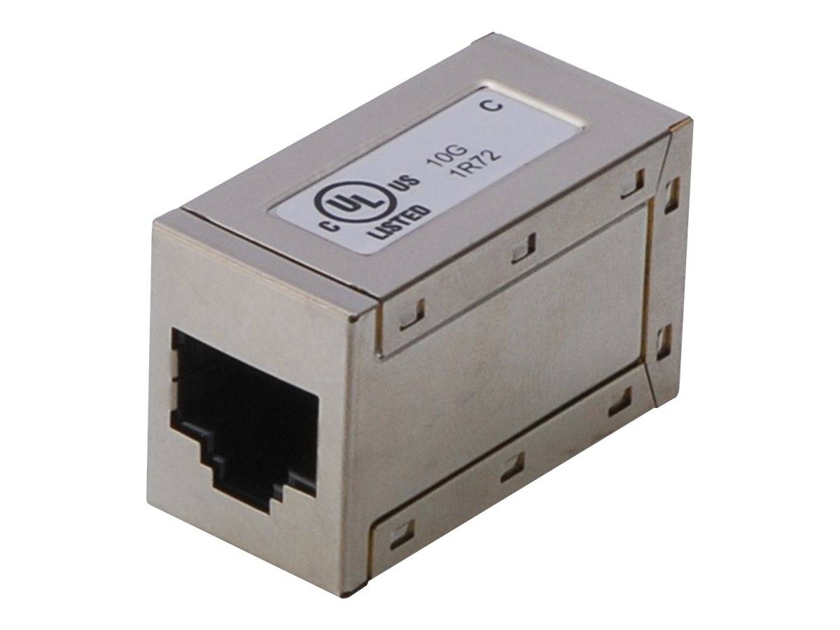 Digitus RJ45 Netzwerk Adapter CAT 5, CAT 5e, CAT 6 [1x RJ45-Buchse - 1x RJ45-Buchse] Grau