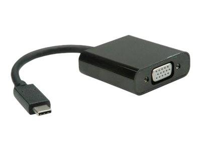 Value 12.99.3203 Adapterkabel [1x USB-C® Stecker - 1x VGA-Buchse] Schwarz 0.10 m