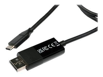 V7 DisplayPort-Kabel - USB-C (M) zu DisplayPort (M) - 2 m - Schwarz